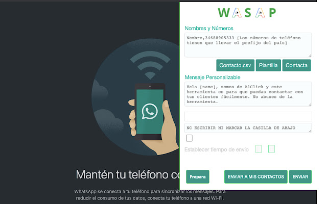 A1Click Whasup from Chrome web store to be run with OffiDocs Chromium online A1Click Whasup from Chrome web store to be run with OffiDocs Chromium online