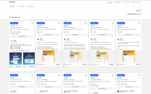 Ad library Tools from Chrome web store to be run with OffiDocs Chromium online Ad library Tools from Chrome web store to be run with OffiDocs Chromium online