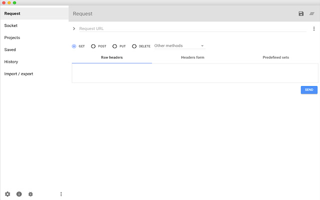 Advanced REST client from Chrome web store to be run with OffiDocs Chromium online Advanced REST client from Chrome web store to be run with OffiDocs Chromium online
