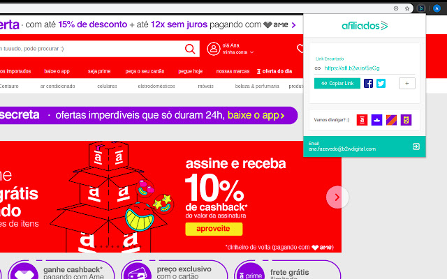 Afiliados Gerador de Links from Chrome web store to be run with OffiDocs Chromium online Afiliados Gerador de Links from Chrome web store to be run with OffiDocs Chromium online