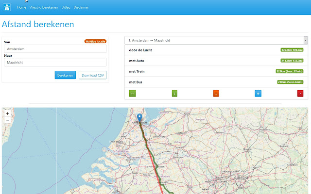 Afstand berekenen from Chrome web store to be run with OffiDocs Chromium online Afstand berekenen from Chrome web store to be run with OffiDocs Chromium online