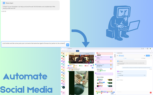 Agentic Browser AI Powered Web Automation Agent from Chrome web store to be run with OffiDocs Chromium online Agentic Browser AI Powered Web Automation Agent from Chrome web store to be run with OffiDocs Chromium online