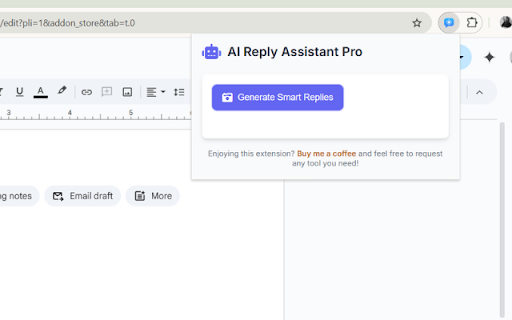 AI Reply Assistant Pro Smart Message Response Generator from Chrome web store to be run with OffiDocs Chromium online AI Reply Assistant Pro Smart Message Response Generator from Chrome web store to be run with OffiDocs Chromium online