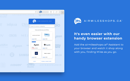 airmilesshops.ca® Assistant from Chrome web store to be run with OffiDocs Chromium online airmilesshops.ca® Assistant from Chrome web store to be run with OffiDocs Chromium online