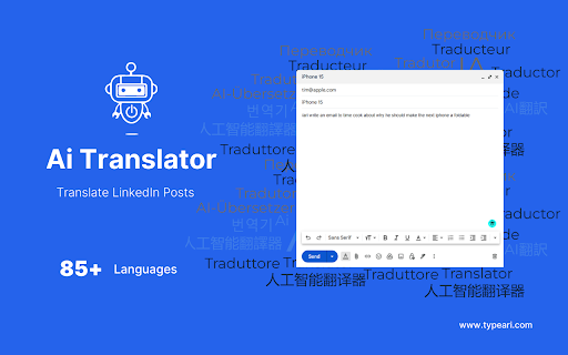 Ai Translator for Textbox Powered by ChatGPT from Chrome web store to be run with OffiDocs Chromium online Ai Translator for Textbox Powered by ChatGPT from Chrome web store to be run with OffiDocs Chromium online