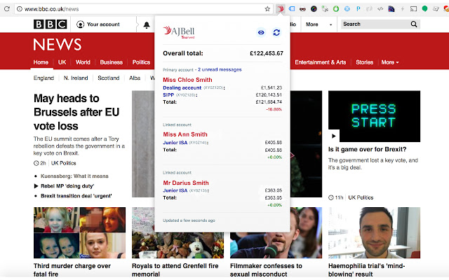 AJ Bell Youinvest from Chrome web store to be run with OffiDocs Chromium online AJ Bell Youinvest from Chrome web store to be run with OffiDocs Chromium online