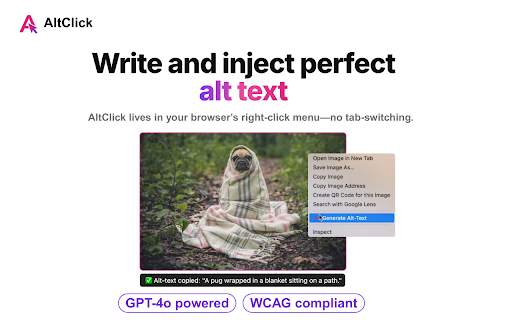 AltClick from Chrome web store to be run with OffiDocs Chromium online AltClick from Chrome web store to be run with OffiDocs Chromium online