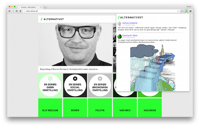Alternativet from Chrome web store to be run with OffiDocs Chromium online Alternativet from Chrome web store to be run with OffiDocs Chromium online