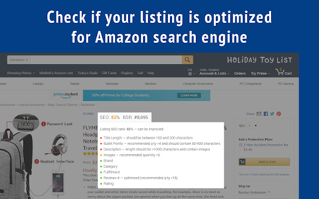 Amazon SEO Assistant from Chrome web store to be run with OffiDocs Chromium online Amazon SEO Assistant from Chrome web store to be run with OffiDocs Chromium online