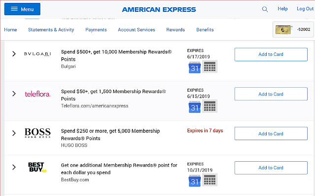 AmEx Offer Reminders WandrMe from Chrome web store to be run with OffiDocs Chromium online AmEx Offer Reminders WandrMe from Chrome web store to be run with OffiDocs Chromium online