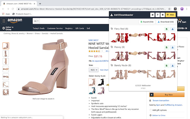 AMZScraper Amazon Image Downloader from Chrome web store to be run with OffiDocs Chromium online AMZScraper Amazon Image Downloader from Chrome web store to be run with OffiDocs Chromium online