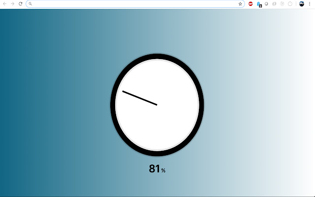 Analog Percent Clock from Chrome web store to be run with OffiDocs Chromium online Analog Percent Clock from Chrome web store to be run with OffiDocs Chromium online