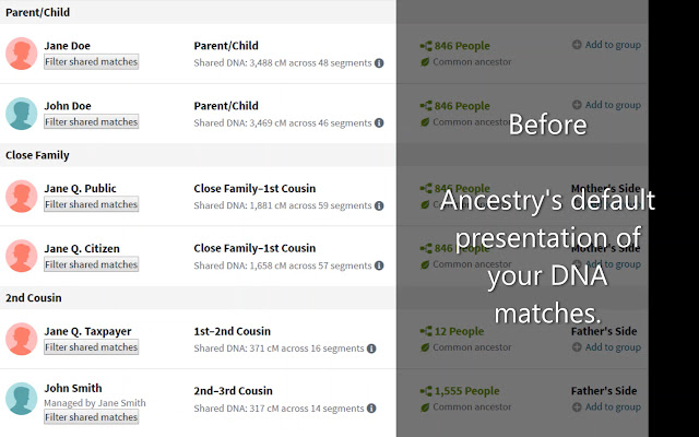 AncestryDNA Match Filter from Chrome web store to be run with OffiDocs Chromium online AncestryDNA Match Filter from Chrome web store to be run with OffiDocs Chromium online