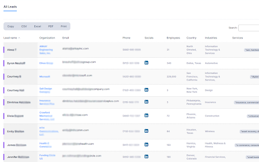Apollo Lead Scraper by TaskAGI from Chrome web store to be run with OffiDocs Chromium online Apollo Lead Scraper by TaskAGI from Chrome web store to be run with OffiDocs Chromium online