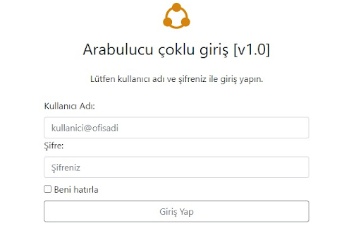 Arabulucu çoklu giriş from Chrome web store to be run with OffiDocs Chromium online Arabulucu çoklu giriş from Chrome web store to be run with OffiDocs Chromium online