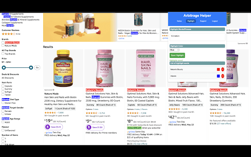 Arbitrage Helper from Chrome web store to be run with OffiDocs Chromium online Arbitrage Helper from Chrome web store to be run with OffiDocs Chromium online