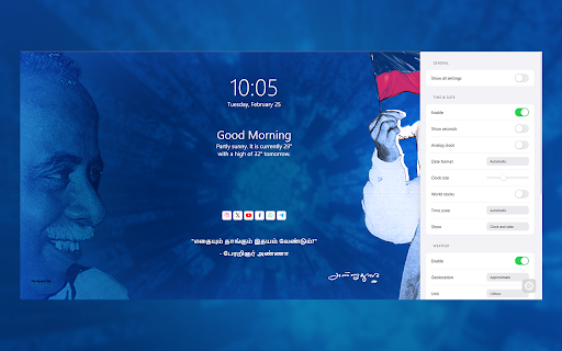 Arignar Anna Advanced from Chrome web store to be run with OffiDocs Chromium online Arignar Anna Advanced from Chrome web store to be run with OffiDocs Chromium online