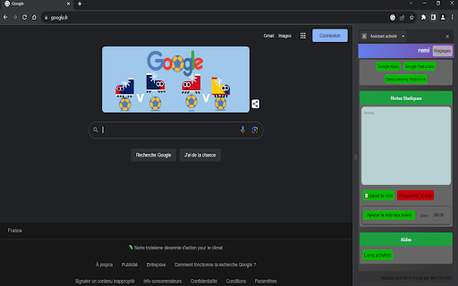 Assistant activité from Chrome web store to be run with OffiDocs Chromium online Assistant activité from Chrome web store to be run with OffiDocs Chromium online