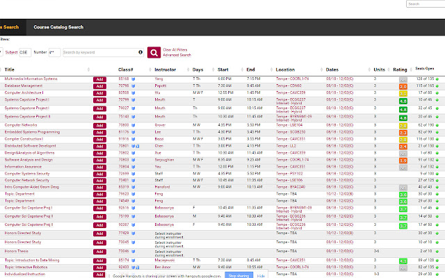 ASU Professor Ratings from Chrome web store to be run with OffiDocs Chromium online ASU Professor Ratings from Chrome web store to be run with OffiDocs Chromium online