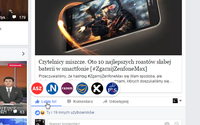 ASZreakcje from Chrome web store to be run with OffiDocs Chromium online ASZreakcje from Chrome web store to be run with OffiDocs Chromium online