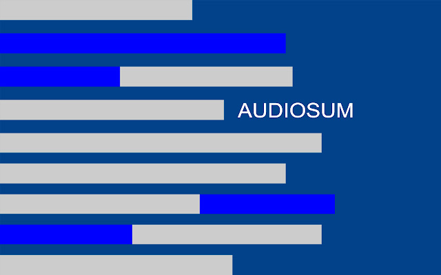 Audiosum from Chrome web store to be run with OffiDocs Chromium online Audiosum from Chrome web store to be run with OffiDocs Chromium online