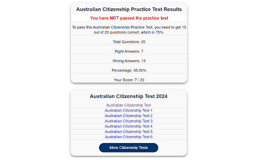 Australian Citizenship Test from Chrome web store to be run with OffiDocs Chromium online Australian Citizenship Test from Chrome web store to be run with OffiDocs Chromium online