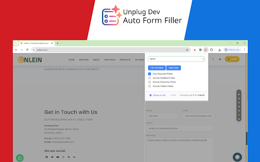 Auto Form Filler Pro from Chrome web store to be run with OffiDocs Chromium online Auto Form Filler Pro from Chrome web store to be run with OffiDocs Chromium online