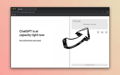 Automagic: auto reload script for ChatGPT from Chrome web store to be run with OffiDocs Chromium online Automagic: auto reload script for ChatGPT from Chrome web store to be run with OffiDocs Chromium online