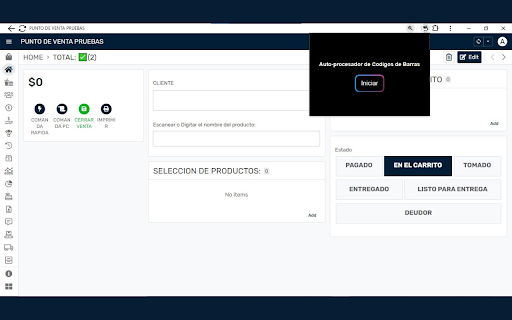 Auto procesador de Códigos de Barras from Chrome web store to be run with OffiDocs Chromium online Auto procesador de Códigos de Barras from Chrome web store to be run with OffiDocs Chromium online