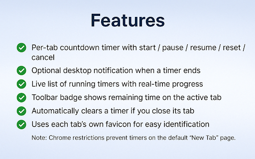 Auto Tab Timer from Chrome web store to be run with OffiDocs Chromium online Auto Tab Timer from Chrome web store to be run with OffiDocs Chromium online