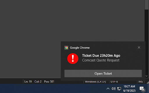 Autotask Alerts from Chrome web store to be run with OffiDocs Chromium online Autotask Alerts from Chrome web store to be run with OffiDocs Chromium online