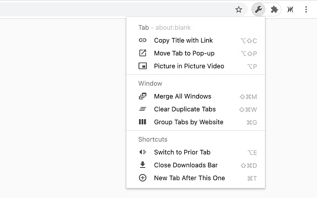 A Wrench Menu from Chrome web store to be run with OffiDocs Chromium online A Wrench Menu from Chrome web store to be run with OffiDocs Chromium online