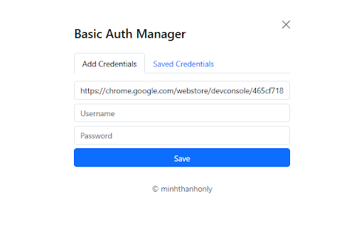 Basic Auth Manager from Chrome web store to be run with OffiDocs Chromium online Basic Auth Manager from Chrome web store to be run with OffiDocs Chromium online