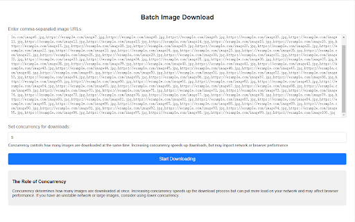 Batch Image Download Tool from Chrome web store to be run with OffiDocs Chromium online Batch Image Download Tool from Chrome web store to be run with OffiDocs Chromium online