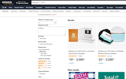 Better Amazon Experience from Chrome web store to be run with OffiDocs Chromium online Better Amazon Experience from Chrome web store to be run with OffiDocs Chromium online