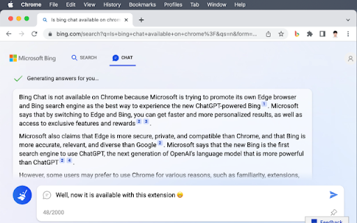 Bing Chat for All Browsers from Chrome web store to be run with OffiDocs Chromium online Bing Chat for All Browsers from Chrome web store to be run with OffiDocs Chromium online