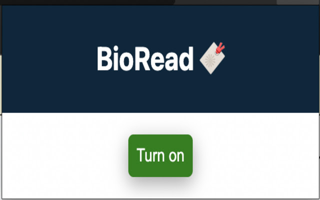 BioRead from Chrome web store to be run with OffiDocs Chromium online BioRead from Chrome web store to be run with OffiDocs Chromium online