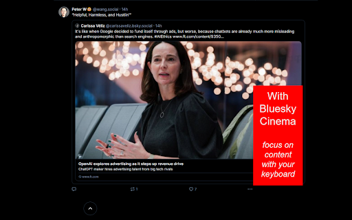 Bluesky Cinema from Chrome web store to be run with OffiDocs Chromium online Bluesky Cinema from Chrome web store to be run with OffiDocs Chromium online