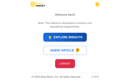 BrainWave Chrome Extension from Chrome web store to be run with OffiDocs Chromium online BrainWave Chrome Extension from Chrome web store to be run with OffiDocs Chromium online
