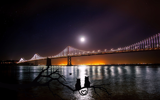 Bridge at night from Chrome web store to be run with OffiDocs Chromium online Bridge at night from Chrome web store to be run with OffiDocs Chromium online
