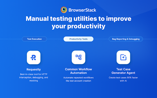 BrowserStack Testing Toolkit: 10+ Essential Manual Testing Tools from Chrome web store to be run with OffiDocs Chromium online BrowserStack Testing Toolkit: 10+ Essential Manual Testing Tools from Chrome web store to be run with OffiDocs Chromium online
