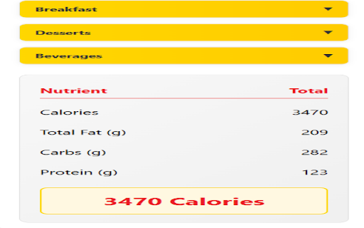 Burger King Nutrition Calculator from Chrome web store to be run with OffiDocs Chromium online Burger King Nutrition Calculator from Chrome web store to be run with OffiDocs Chromium online