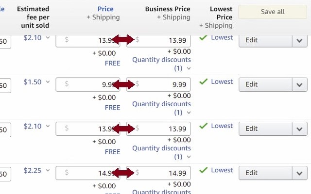 Business Price Mirror for Seller Central from Chrome web store to be run with OffiDocs Chromium online Business Price Mirror for Seller Central from Chrome web store to be run with OffiDocs Chromium online