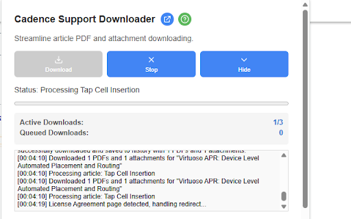 Cadence Support Downloader from Chrome web store to be run with OffiDocs Chromium online Cadence Support Downloader from Chrome web store to be run with OffiDocs Chromium online