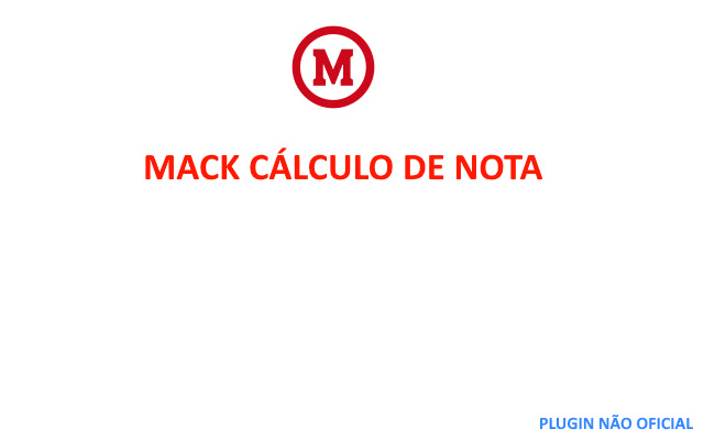 Calculo de Notas TIA Mackenzie from Chrome web store to be run with OffiDocs Chromium online Calculo de Notas TIA Mackenzie from Chrome web store to be run with OffiDocs Chromium online