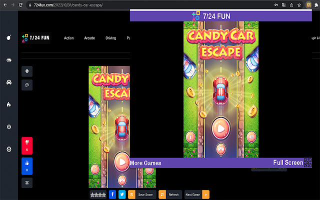 Candy Car EscapeCar Game from Chrome web store to be run with OffiDocs Chromium online Candy Car EscapeCar Game from Chrome web store to be run with OffiDocs Chromium online