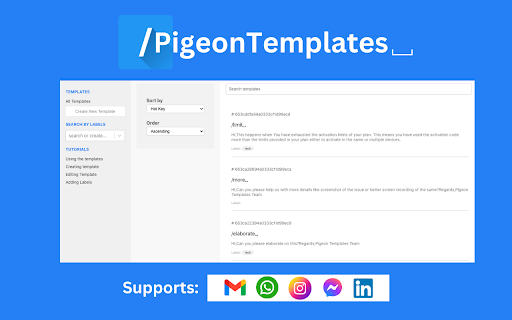 Canned Responses: Templates for Gmail and WA from Chrome web store to be run with OffiDocs Chromium online Canned Responses: Templates for Gmail and WA from Chrome web store to be run with OffiDocs Chromium online