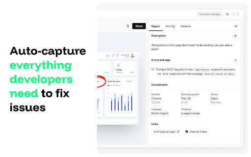 Capture Instant bug reports from Chrome web store to be run with OffiDocs Chromium online Capture Instant bug reports from Chrome web store to be run with OffiDocs Chromium online