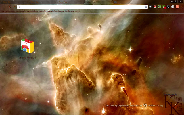 Carina Nebula Theme from Chrome web store to be run with OffiDocs Chromium online Carina Nebula Theme from Chrome web store to be run with OffiDocs Chromium online