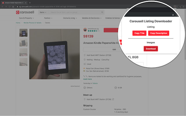 Carousell Listing Stripper from Chrome web store to be run with OffiDocs Chromium online Carousell Listing Stripper from Chrome web store to be run with OffiDocs Chromium online